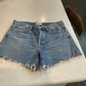 Agolde Blue Denim Women Shorts